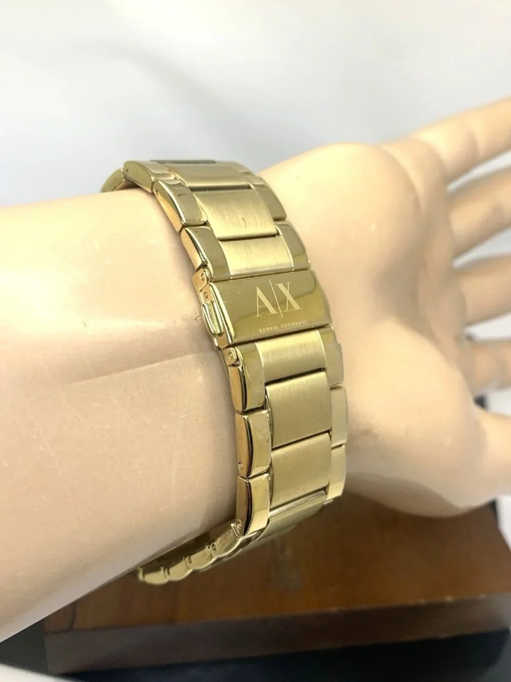 Armani Exchange Men's Watch AX2131 Quartz Gold Stainless Steel 46mm